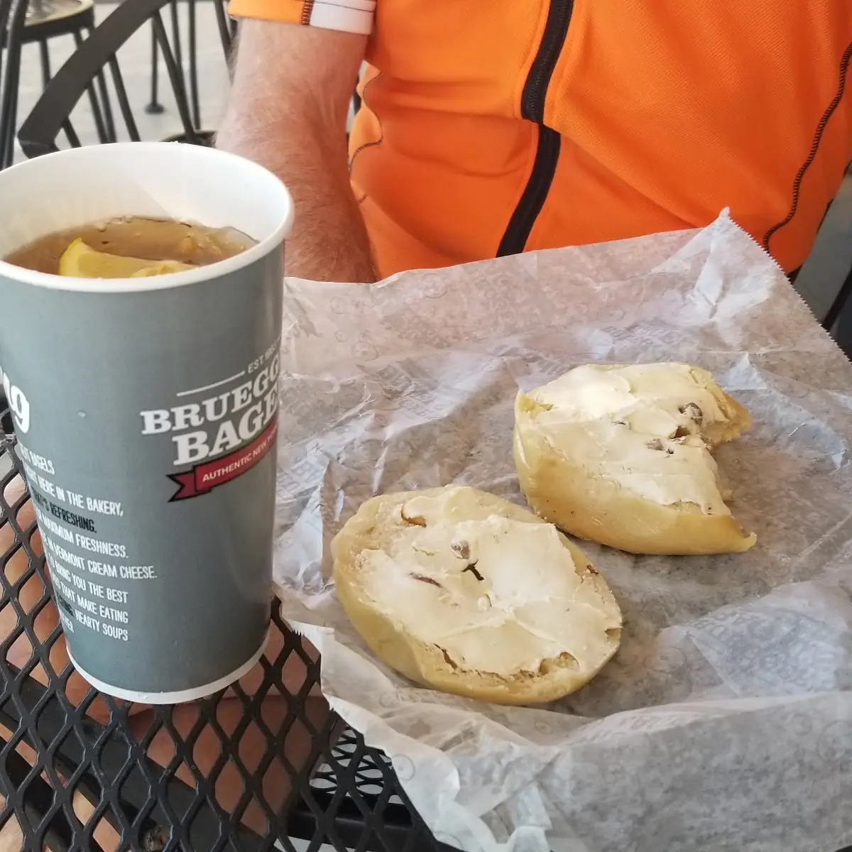 Plain Bagel with Honey Walnut Cream Cheese