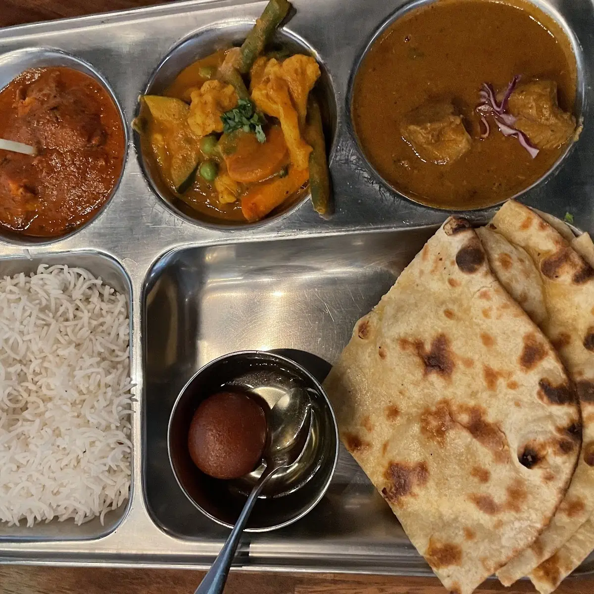 Chicken Tikka Masala & Lamb & Mixed Vegetables