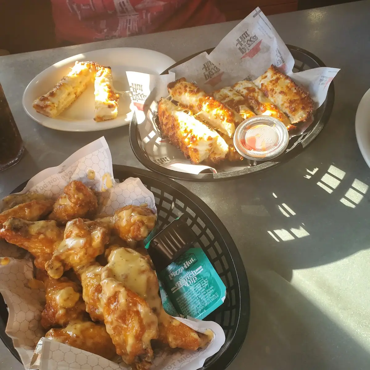 Garlic Cheese Bread and Garlic Parmesan Wings