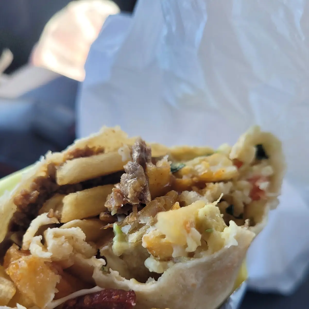 Asada burrito