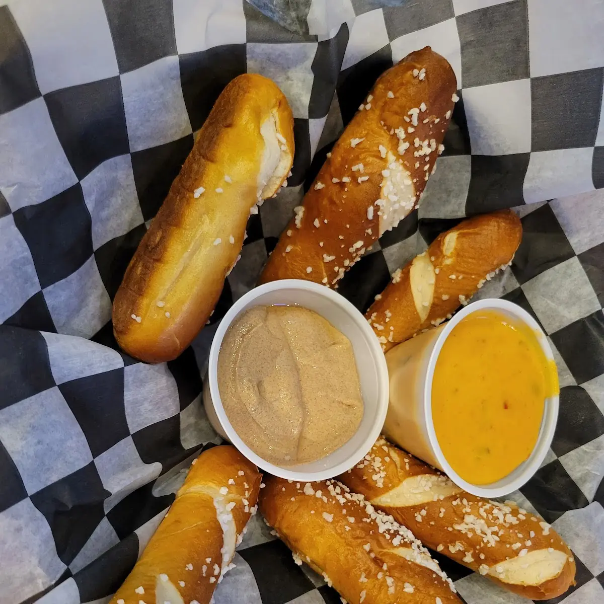 Pretzels with Queso Dip