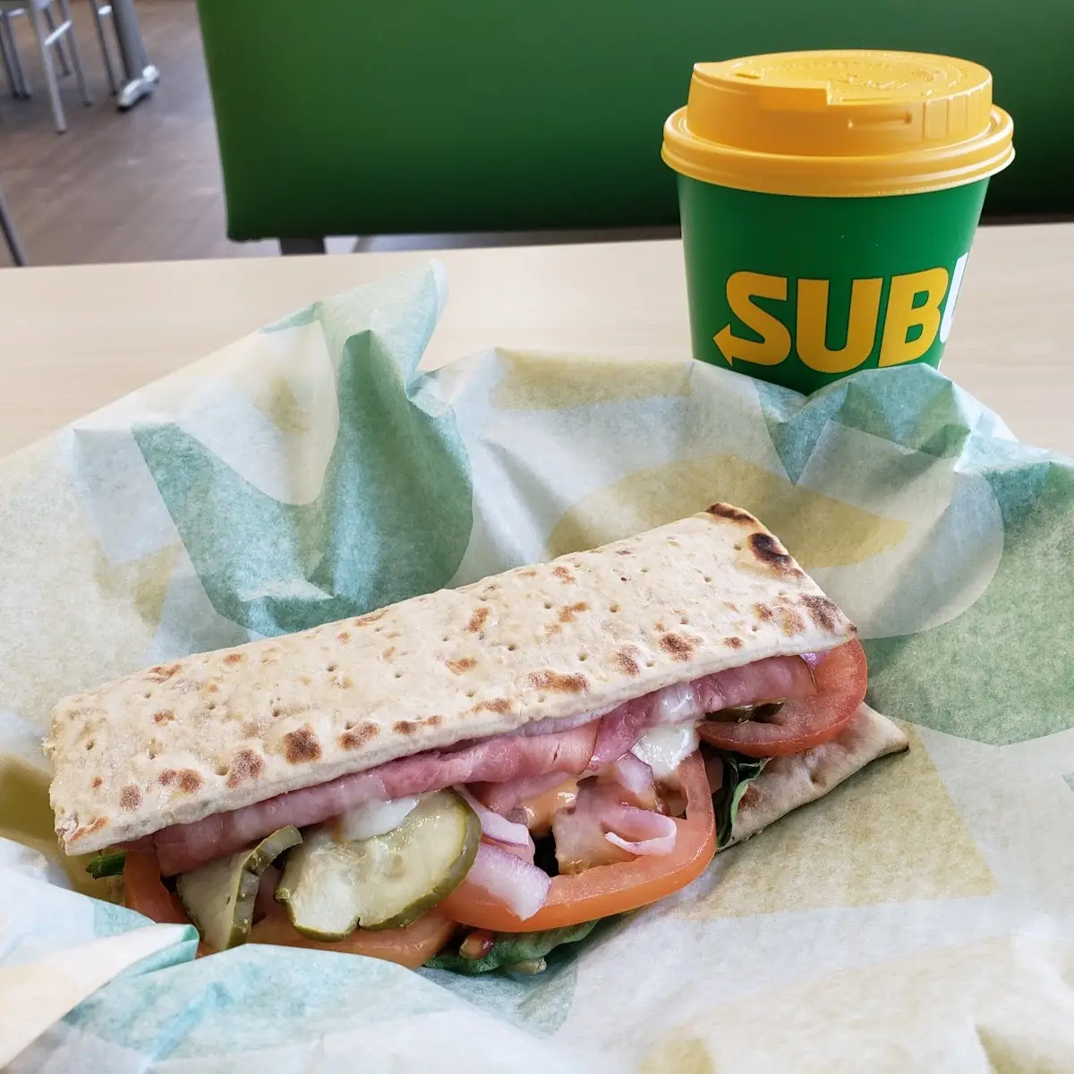 Ham Egg and Cheese Breakfast Sandwich