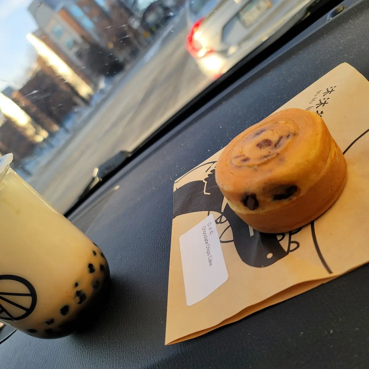 Brown Sugar Latte and Choc Chip Wheel Cake
