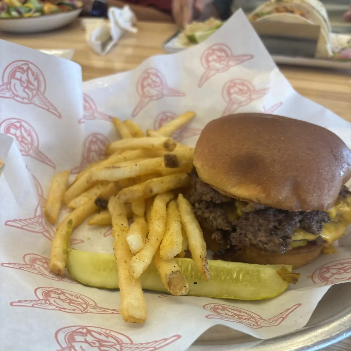 Cheese Burger with Fries