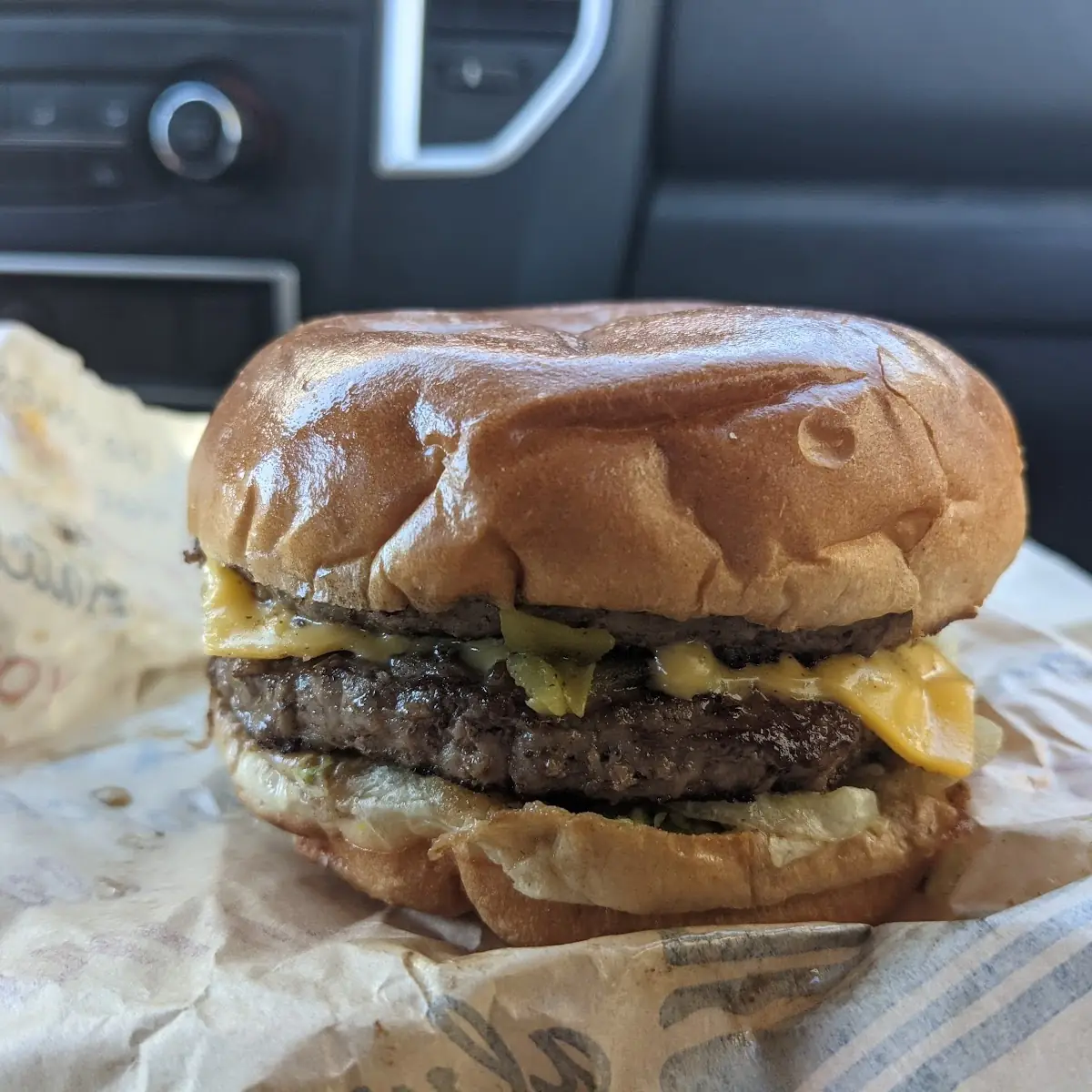 Double Hatch Green Chili Cheeseburger