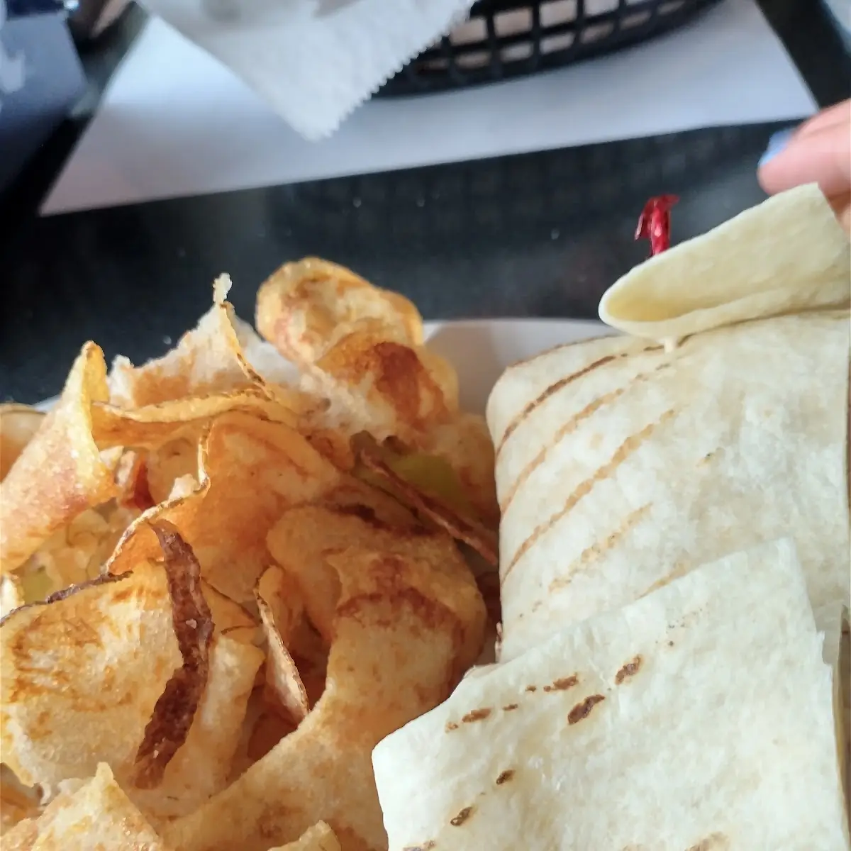 Turkey Reuben Wraps with Homemade Chips
