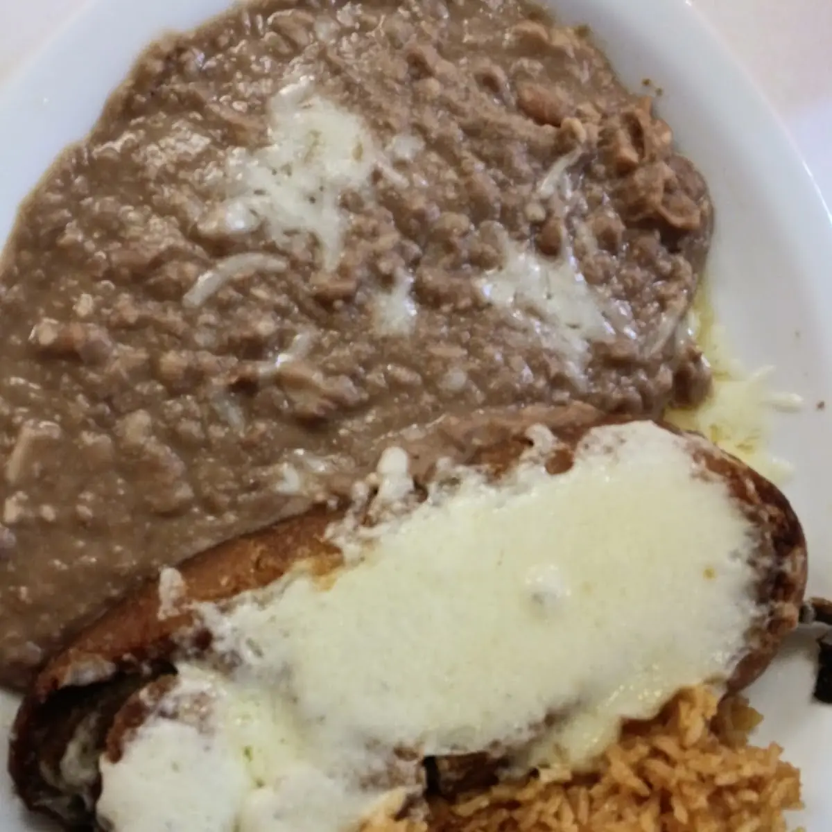 38. One Chile Relleno, One Cheese Enchilada