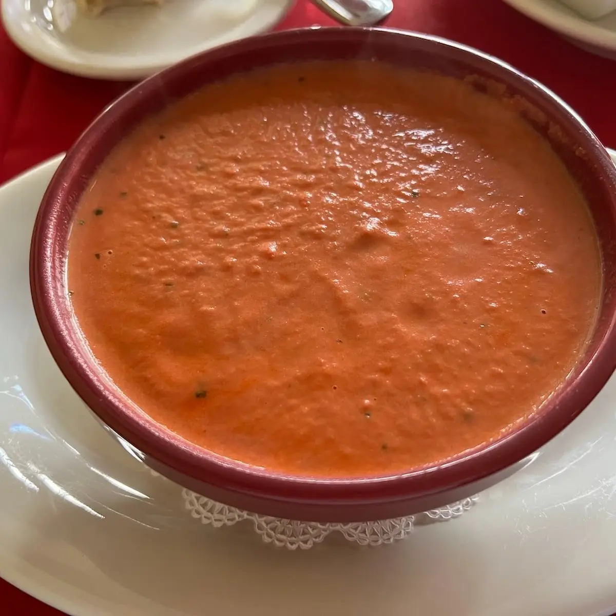 Tomato Bisque and Pumpkin Soup