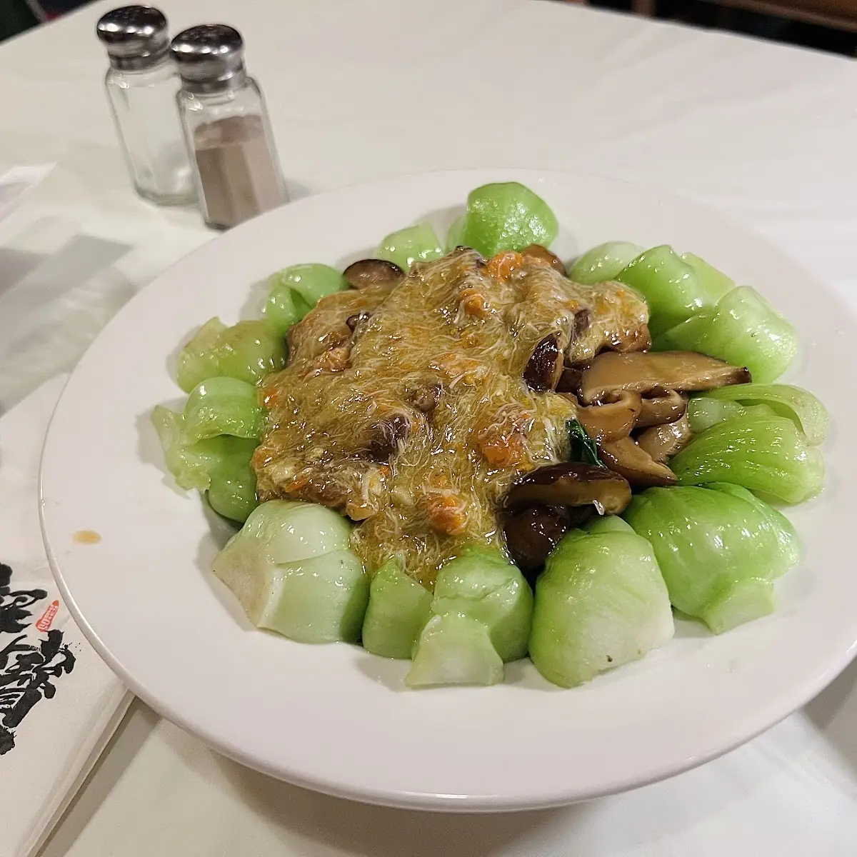 Shanghai Bok Choy with Crab Roe