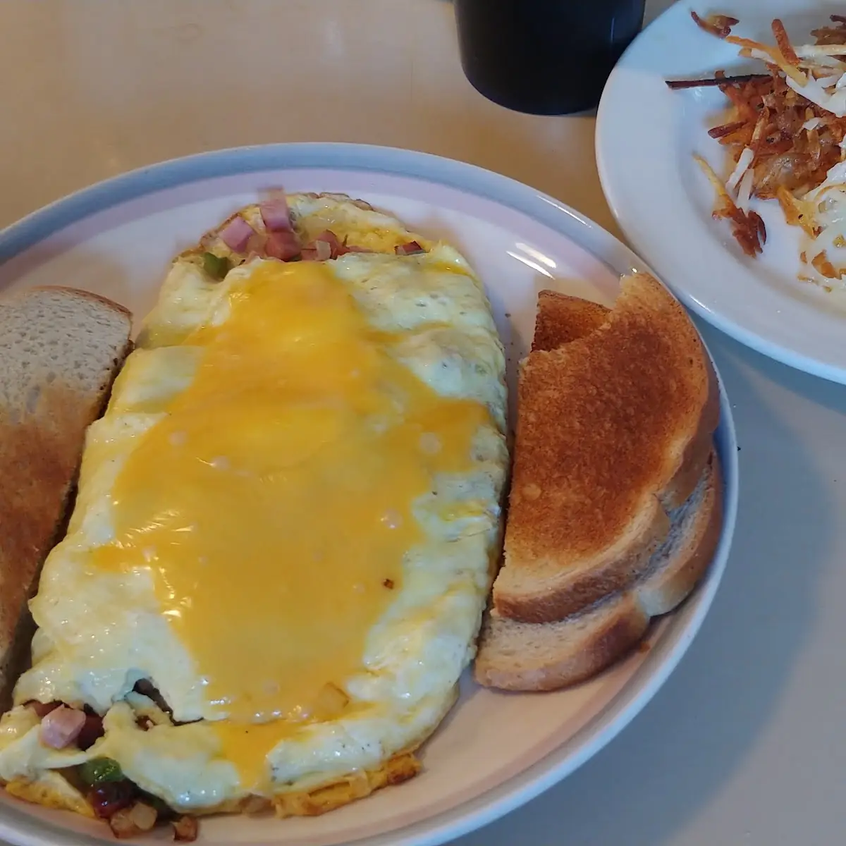 Eggs Hamburger Steak with Toast