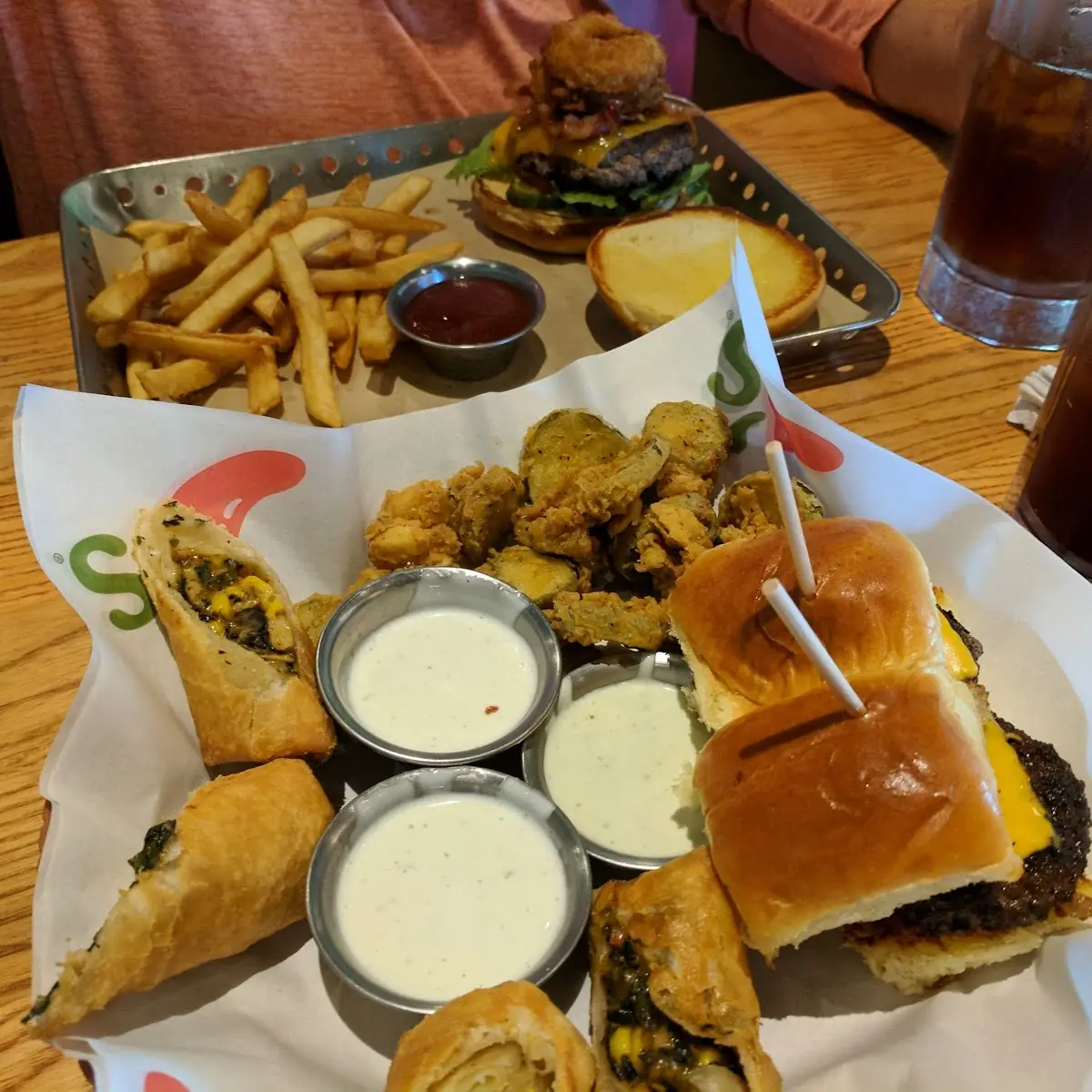 Southwest Egg Rolls Slider's & Fried Pickles