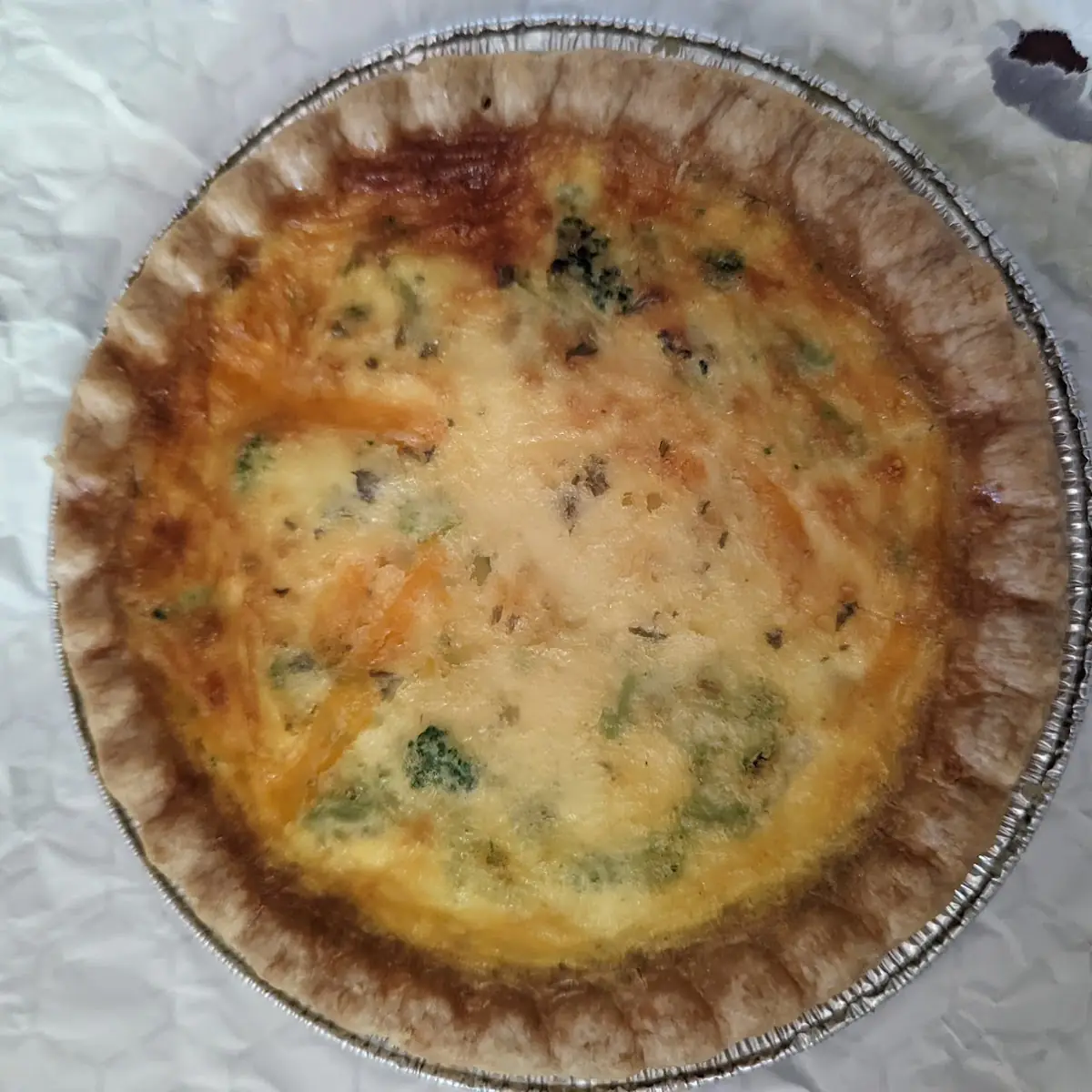 Broccoli and Cheese Quiche