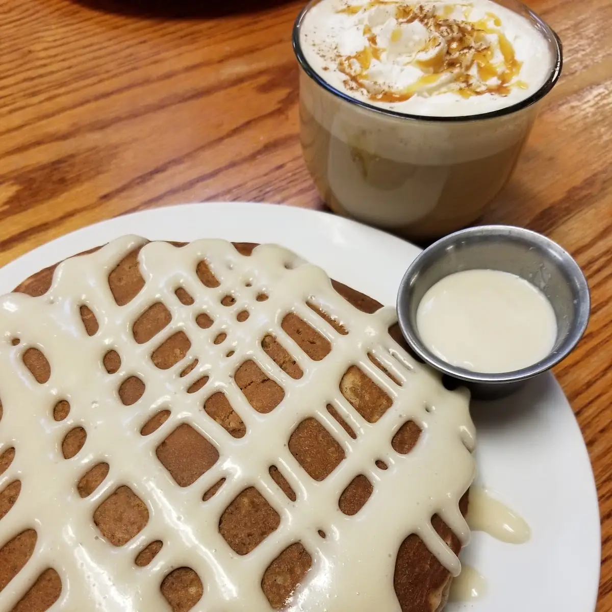 Carrot Cake Pecan Pancake Combo