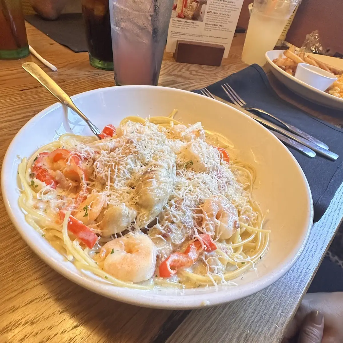 Chicken & Shrimp Carbonara