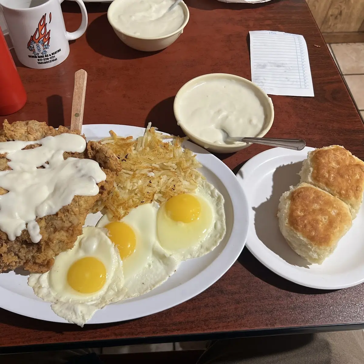 Eggs and Biscuits and Gravy