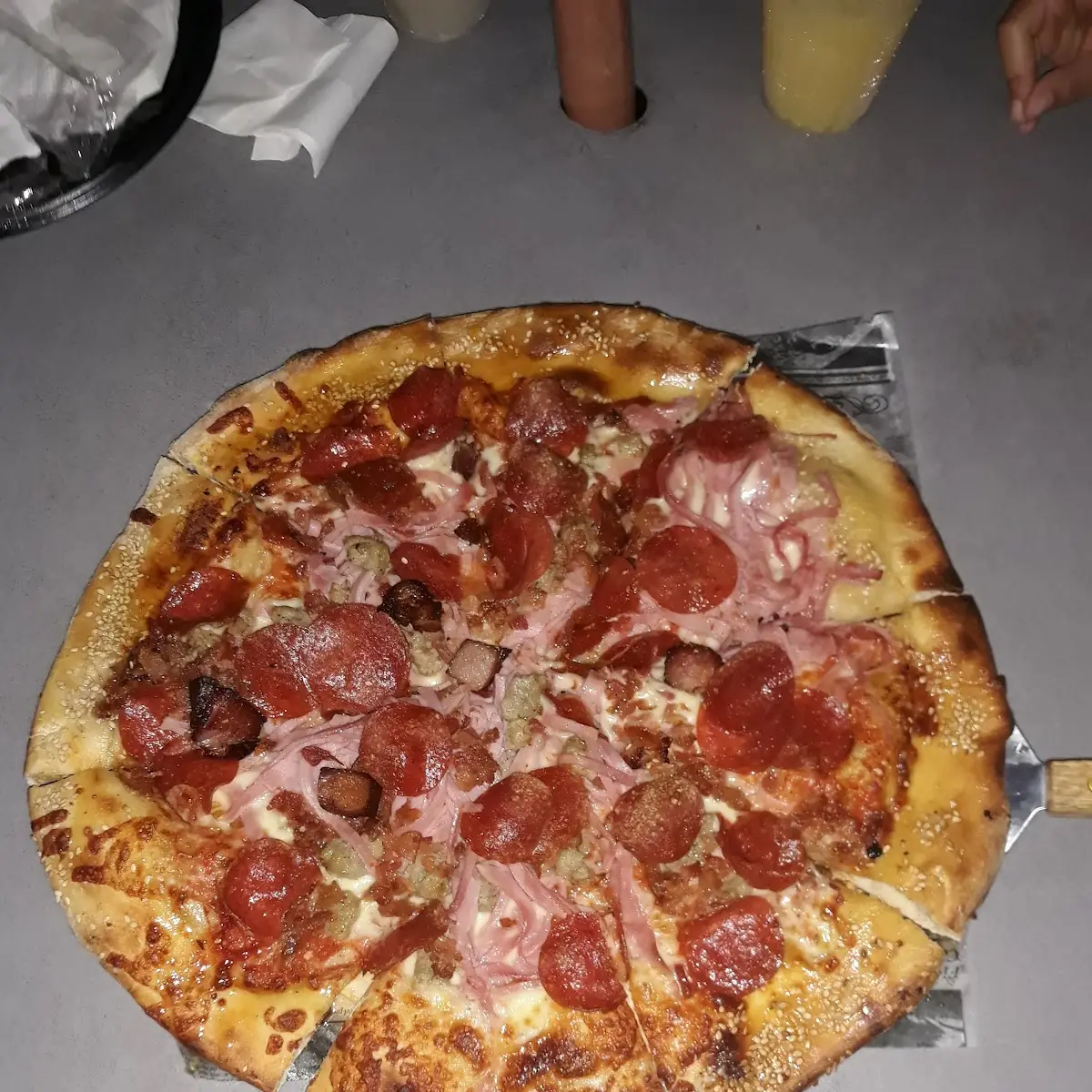 Pizza de Queso Hecha En Leña