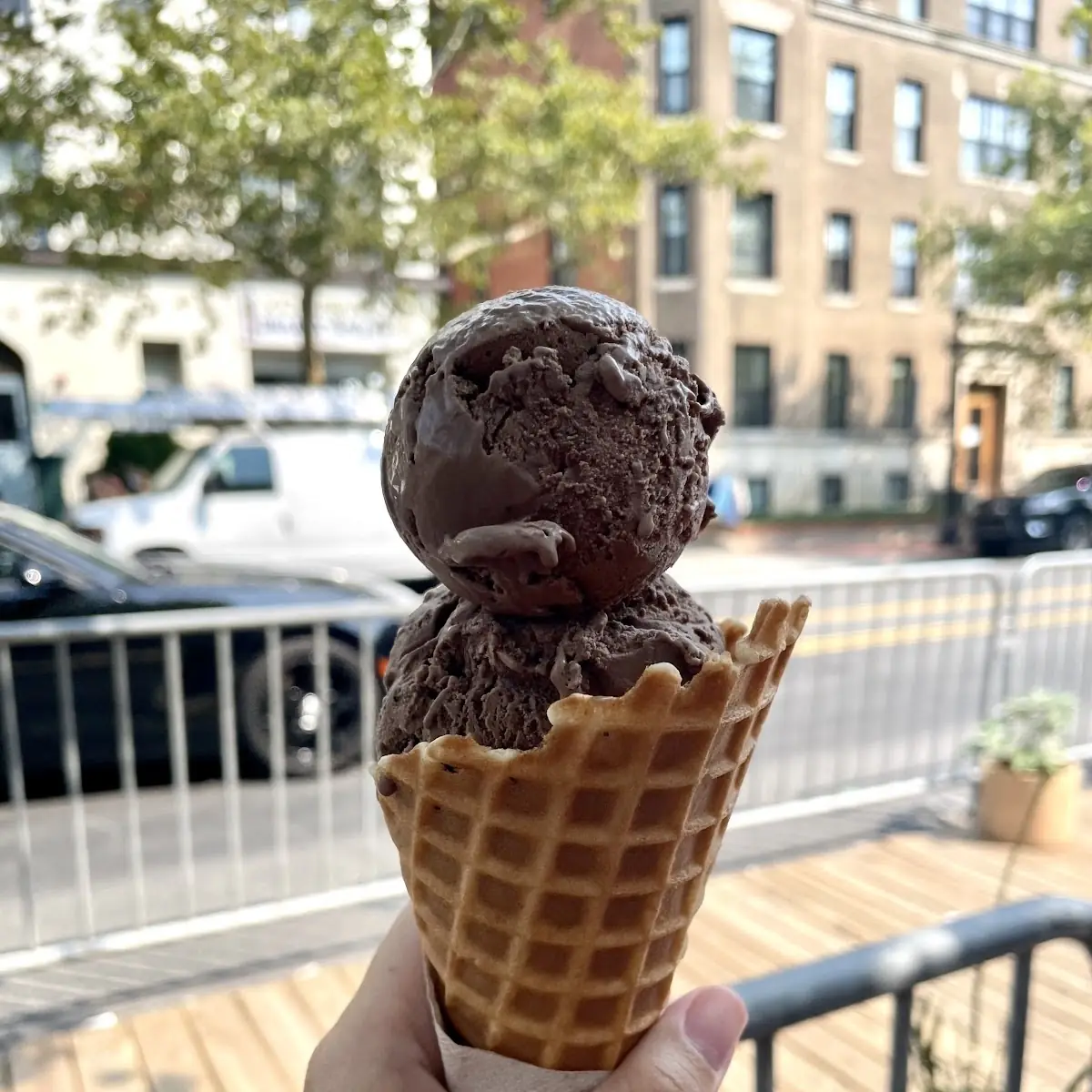 Chocolate in Waffle Cone