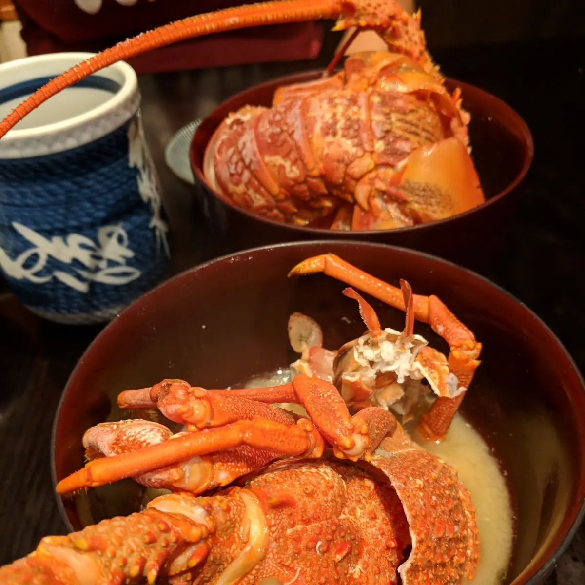 Lobster Sashimi w Miso Soup
