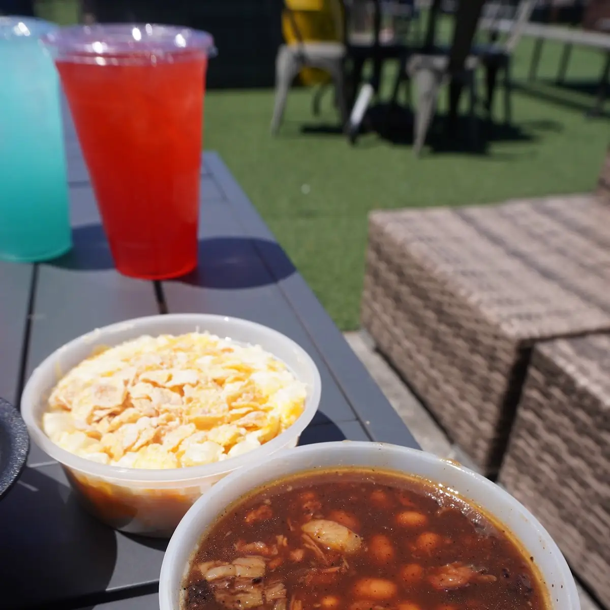Cheese Potatoes BBQ Baked Beans