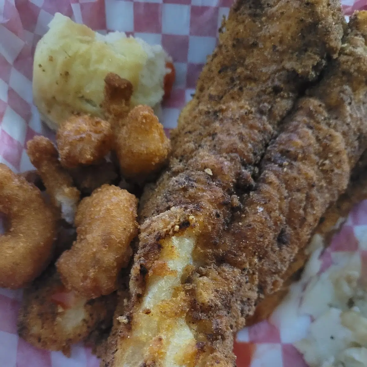 Catfish Fillet Shrimp Basket