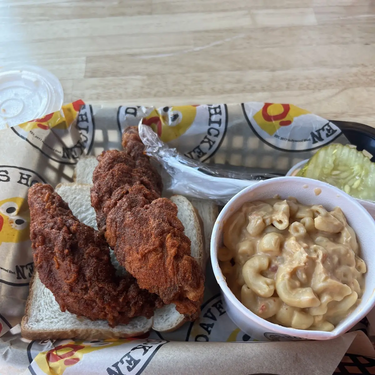 Chicken Strips and Mac and Cheese