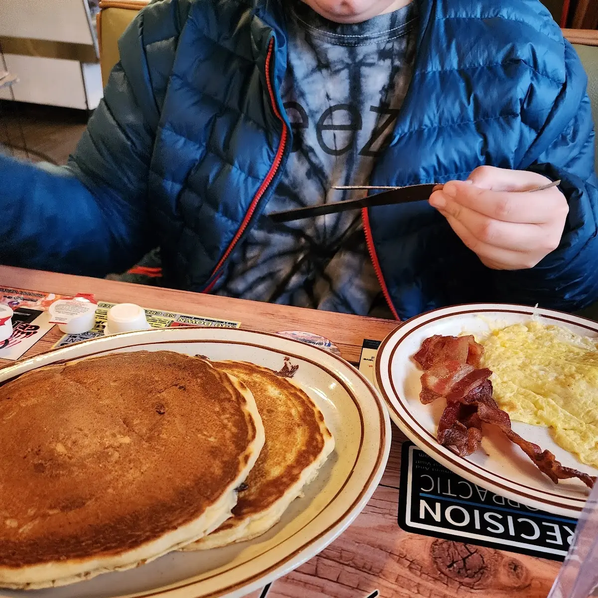 Chocolate Chip Pancake Combo