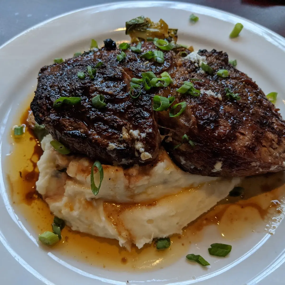 Grilled Bison Ribeye Steak
