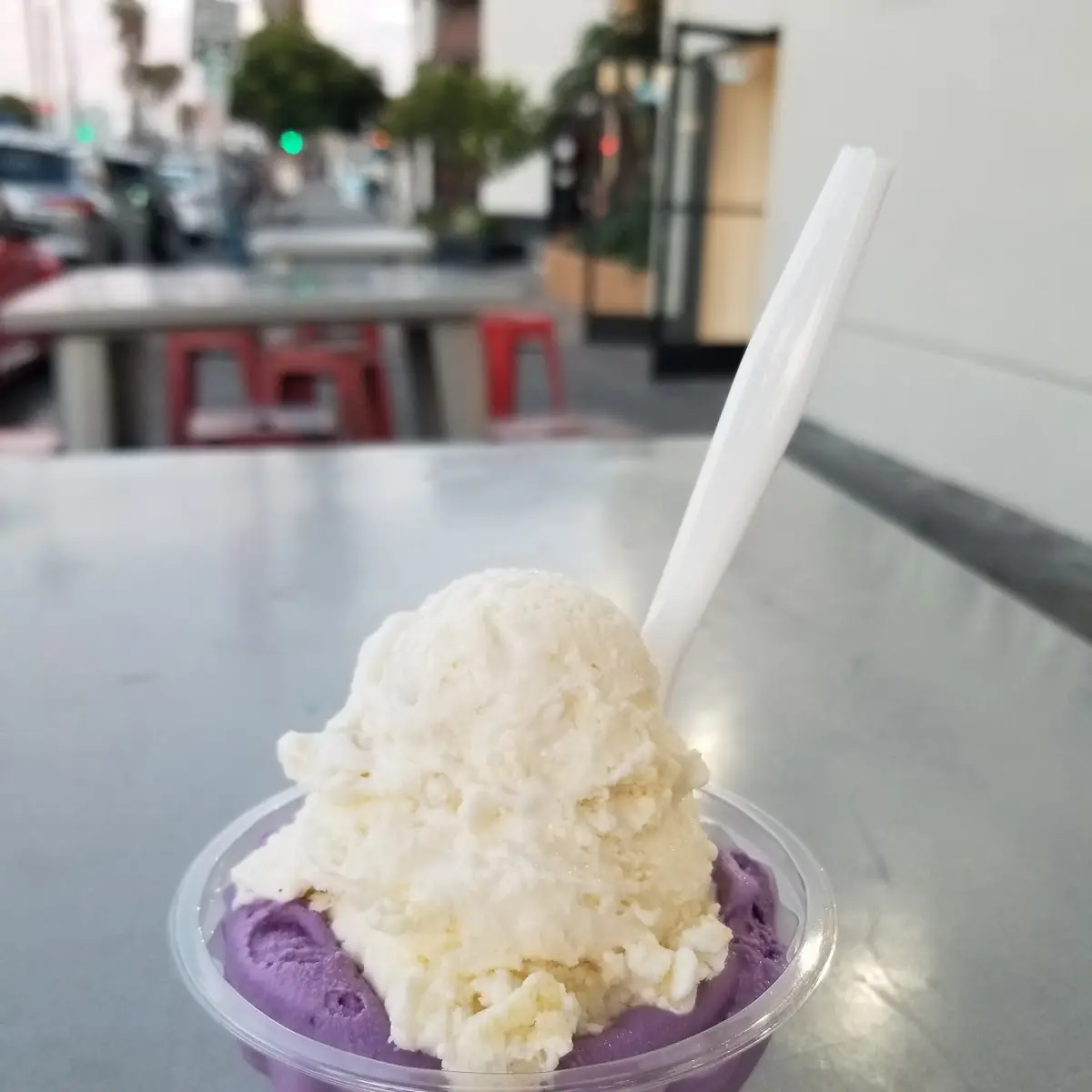 Taro and Coconut Cream Pie
