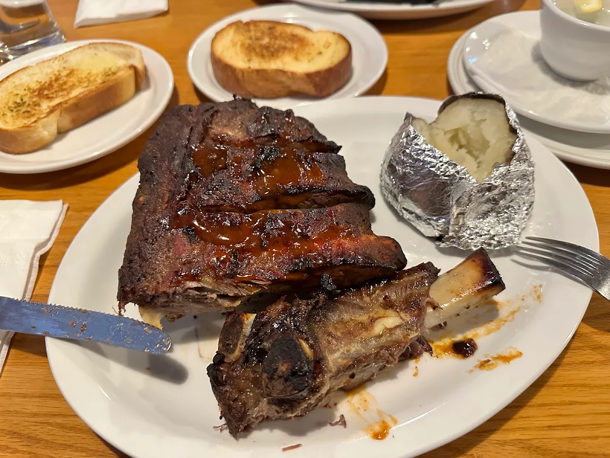 BBQ Ribs and Baked Potatoes