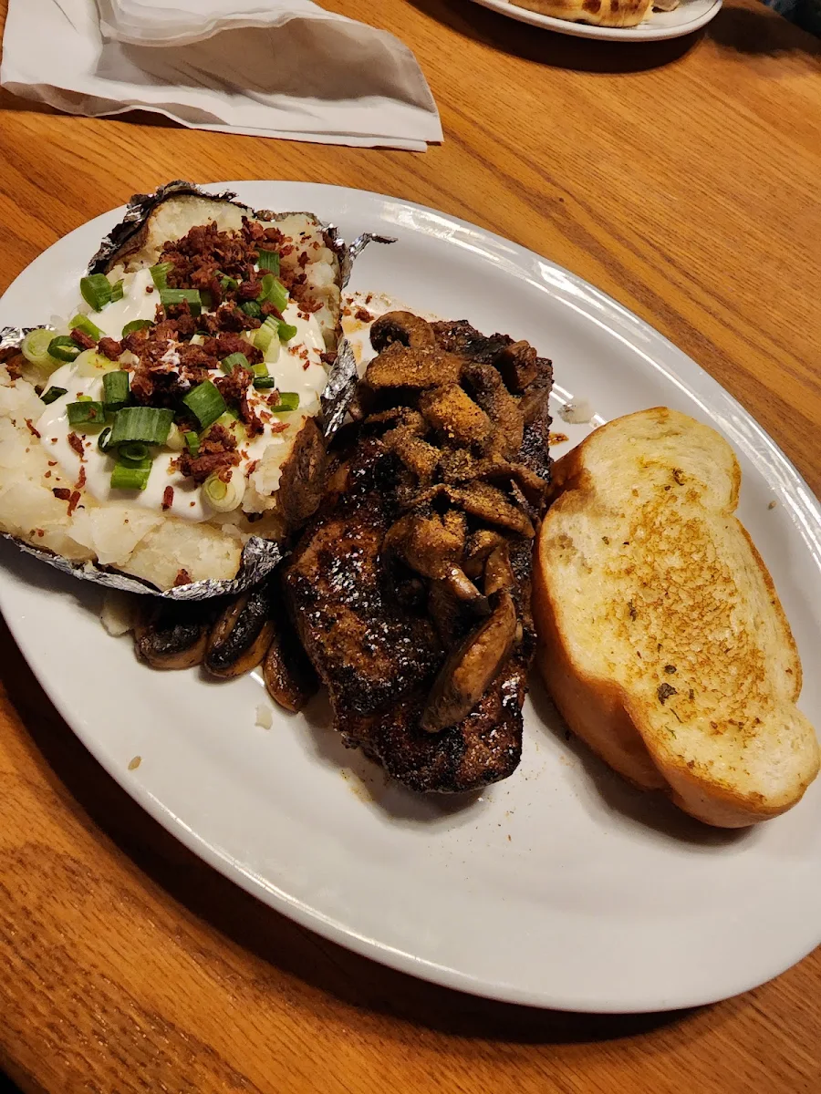 T-Bone Steak with Baked Potato