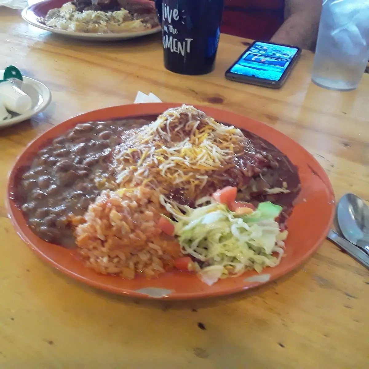 Stuffed Sopapilla with Red Sauce