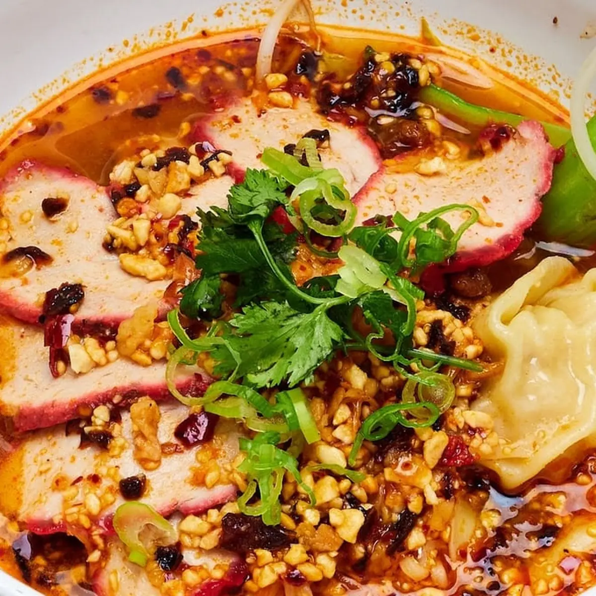 Noodle Tom Yum Red Pork Tom Yum Moo Dang Dinner Portion