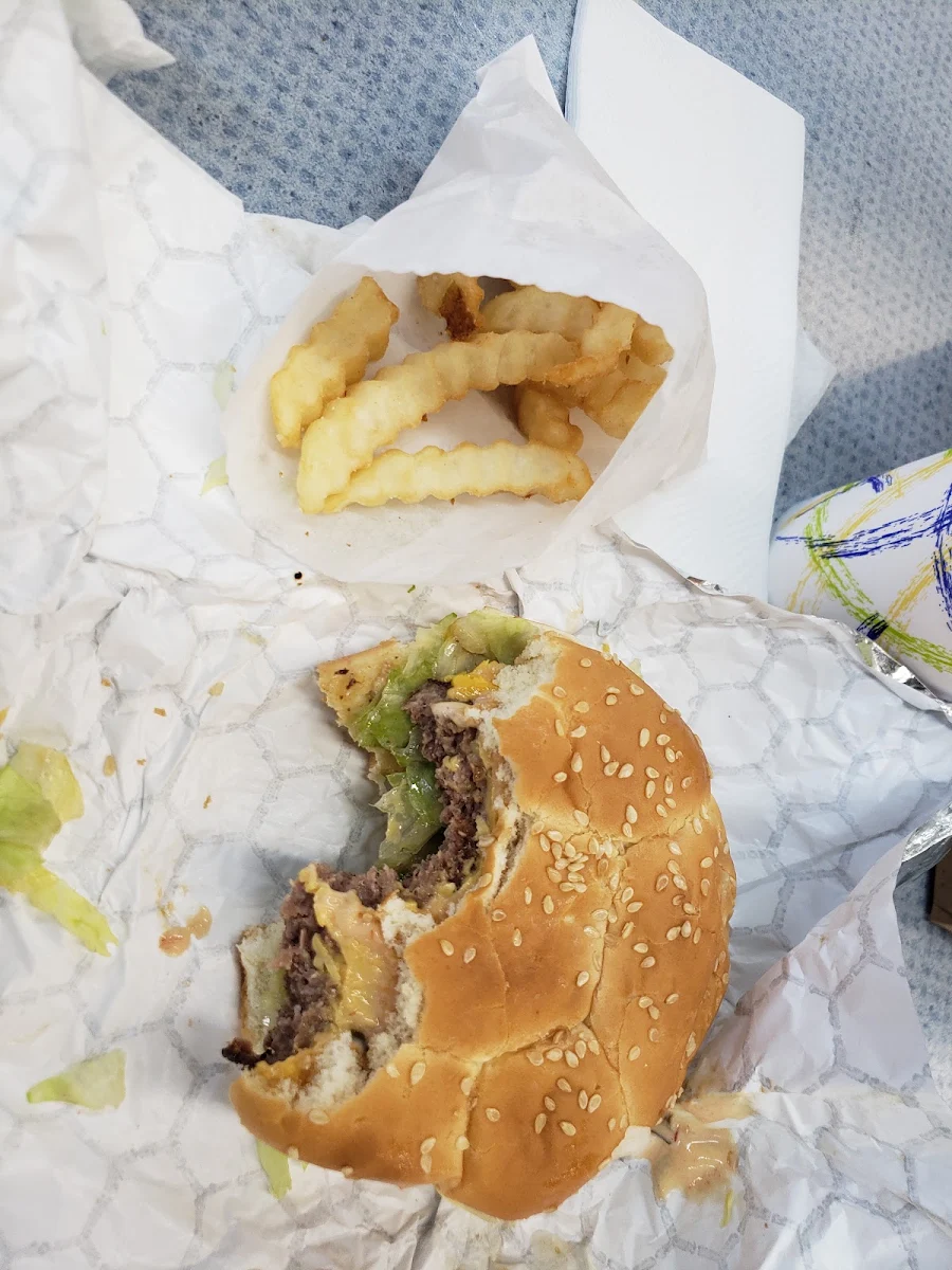 Bacon Cheeseburger and Fries