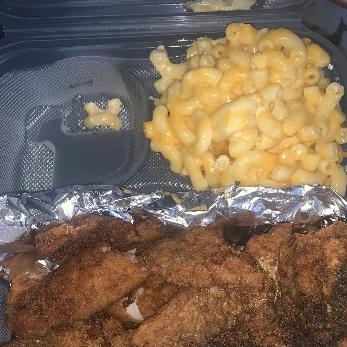 Whiting Fish Mac and Cheese