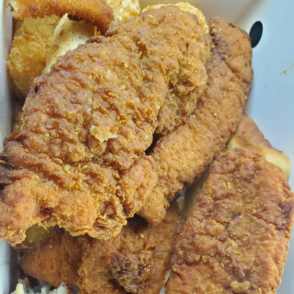 Old and over Cooked Chicken Tenders