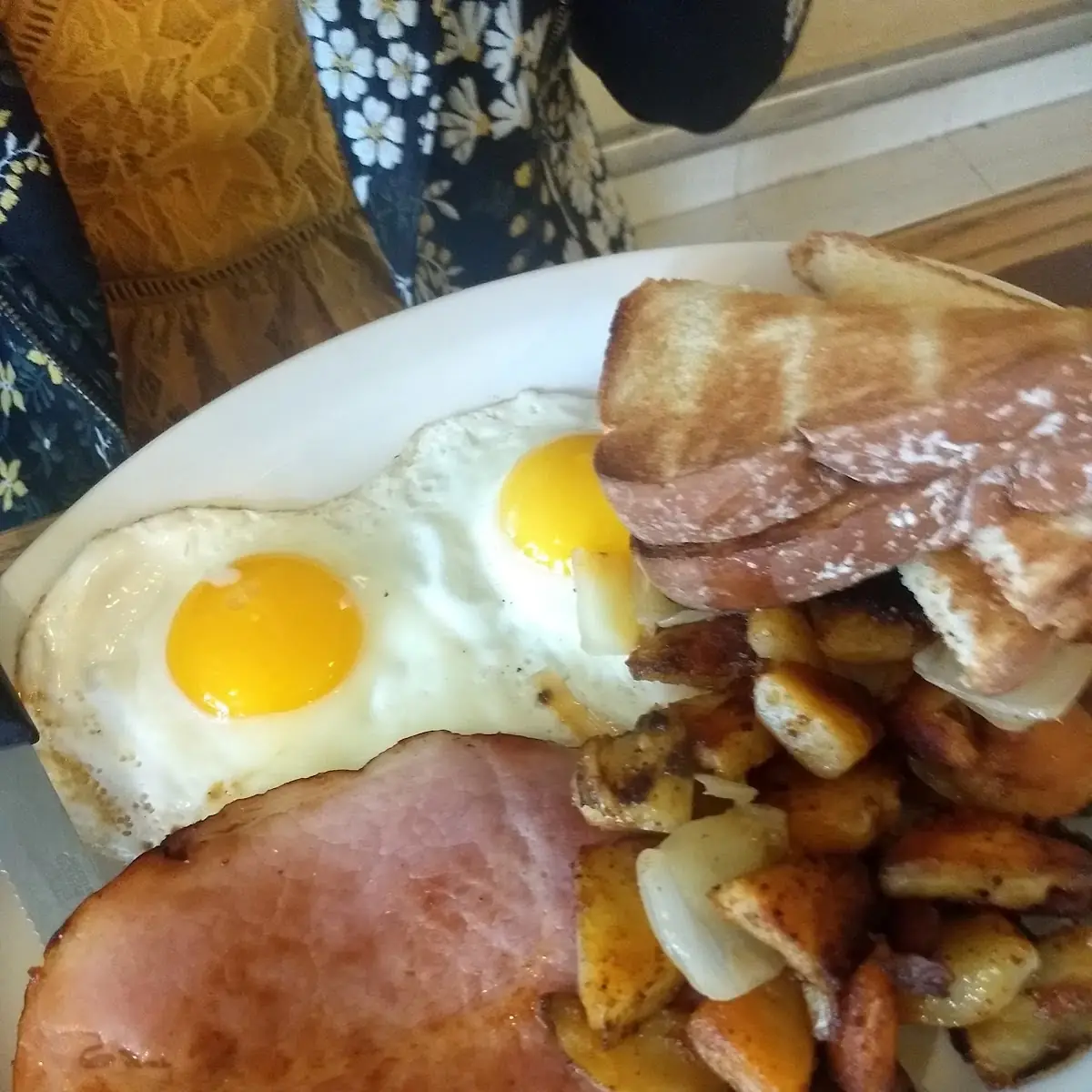 Ham Steak & Eggs