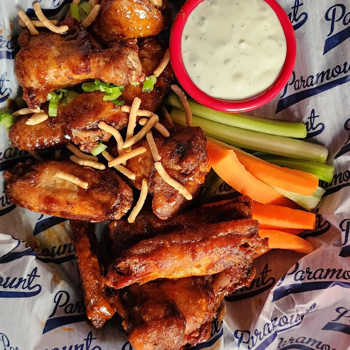 Chicken Wings and Onion Petals