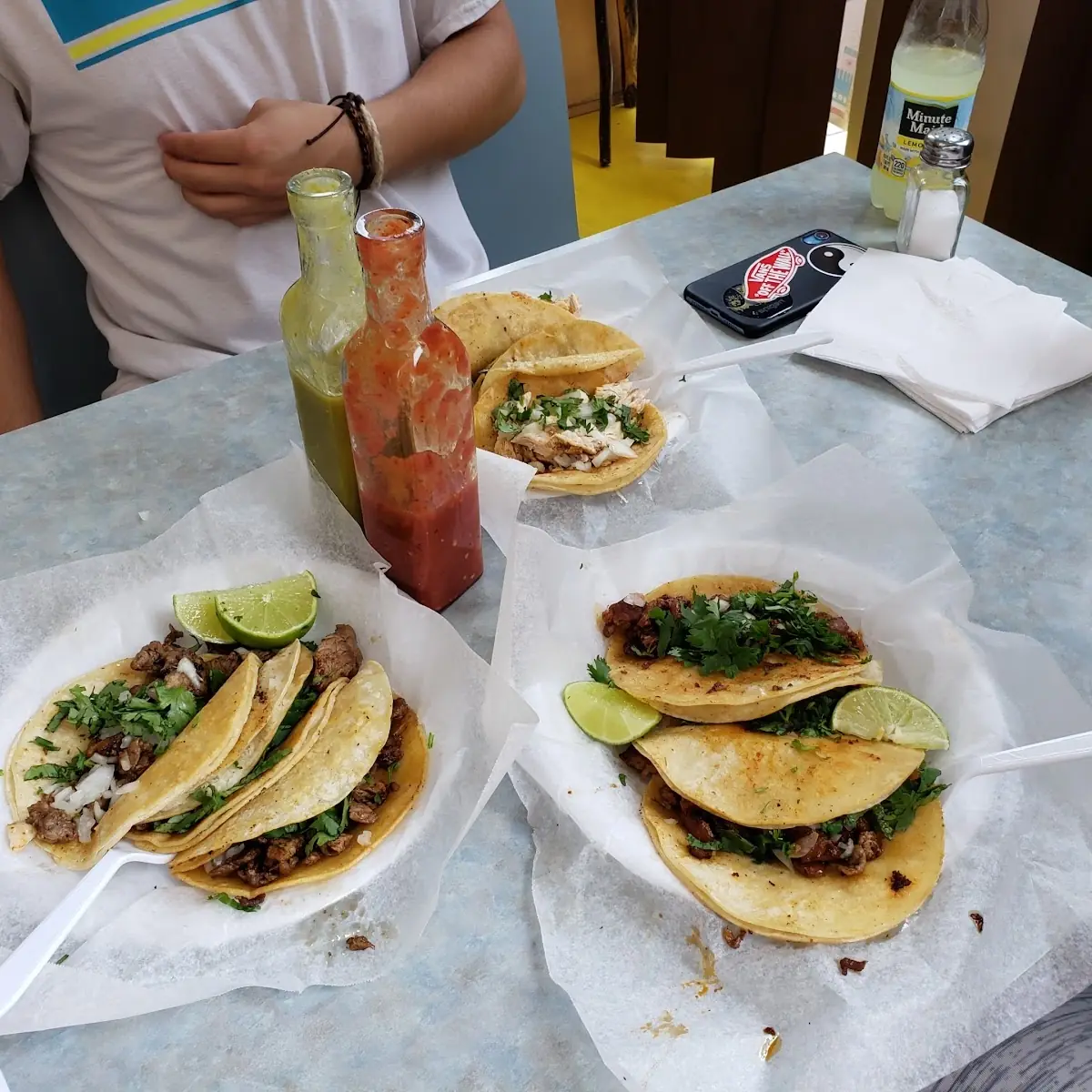 Steak Pork Chicken Tacos