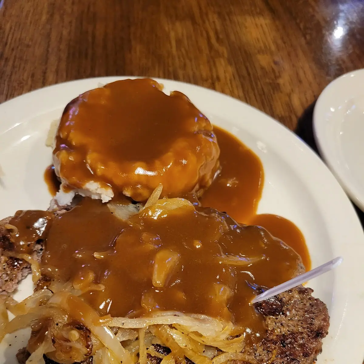 Smothered Hamburger Steak Platter