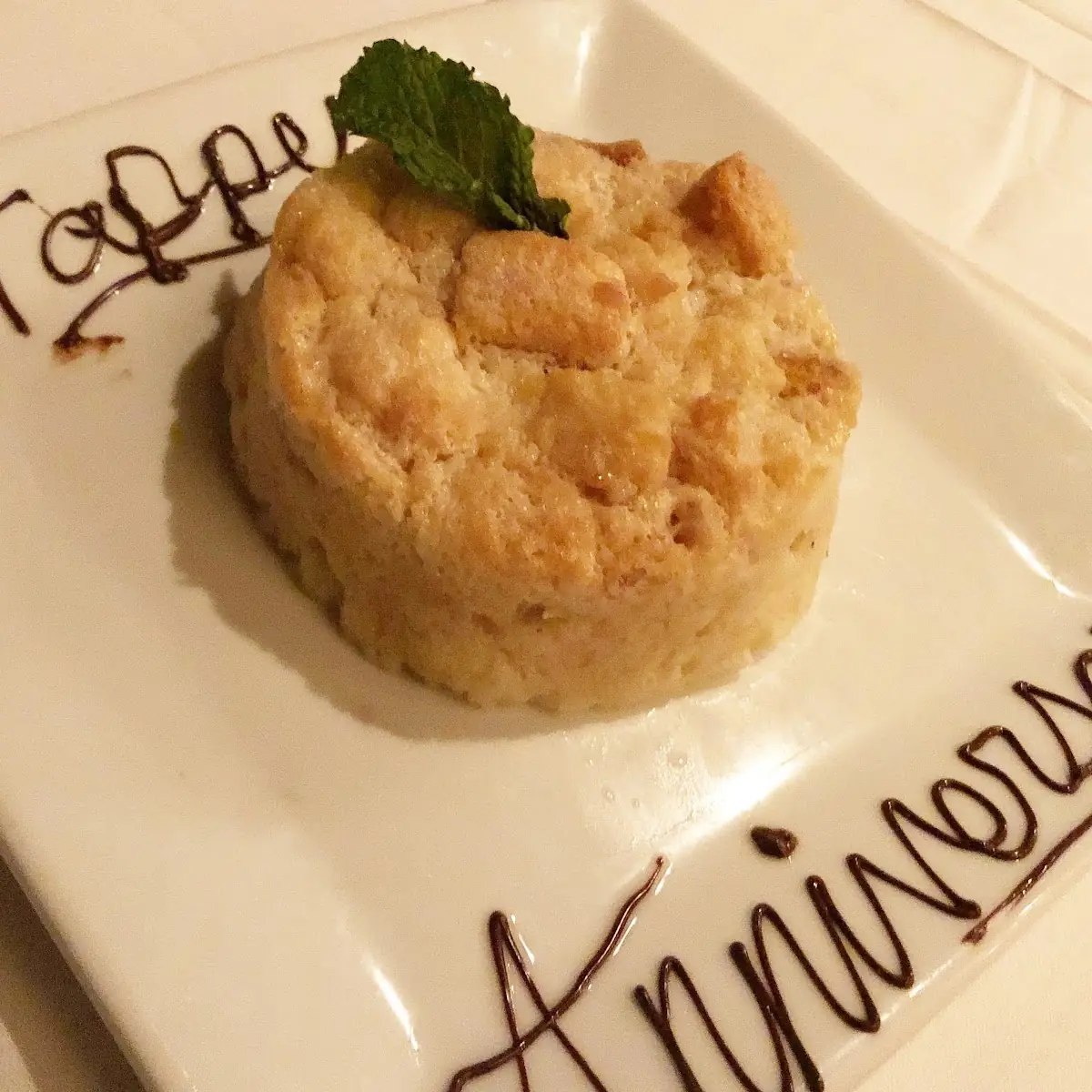 White Chocolate Bread Pudding