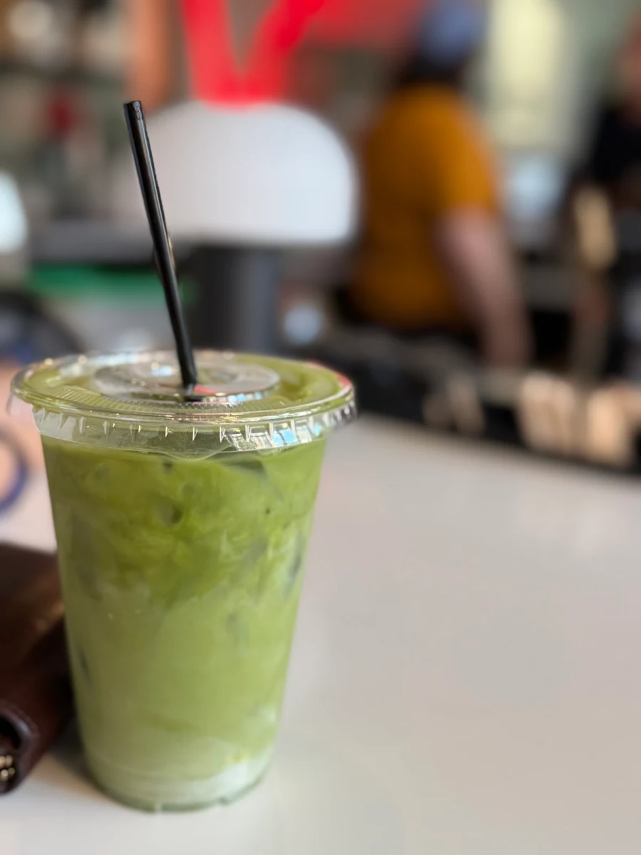 Matcha Latte with Almond Milk