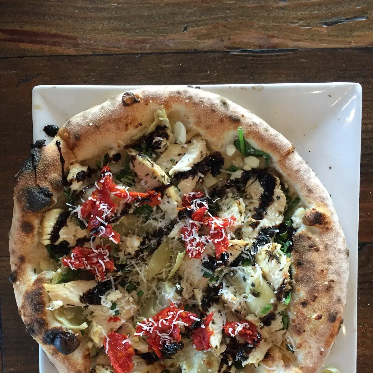 Tuscan Chicken Pizza