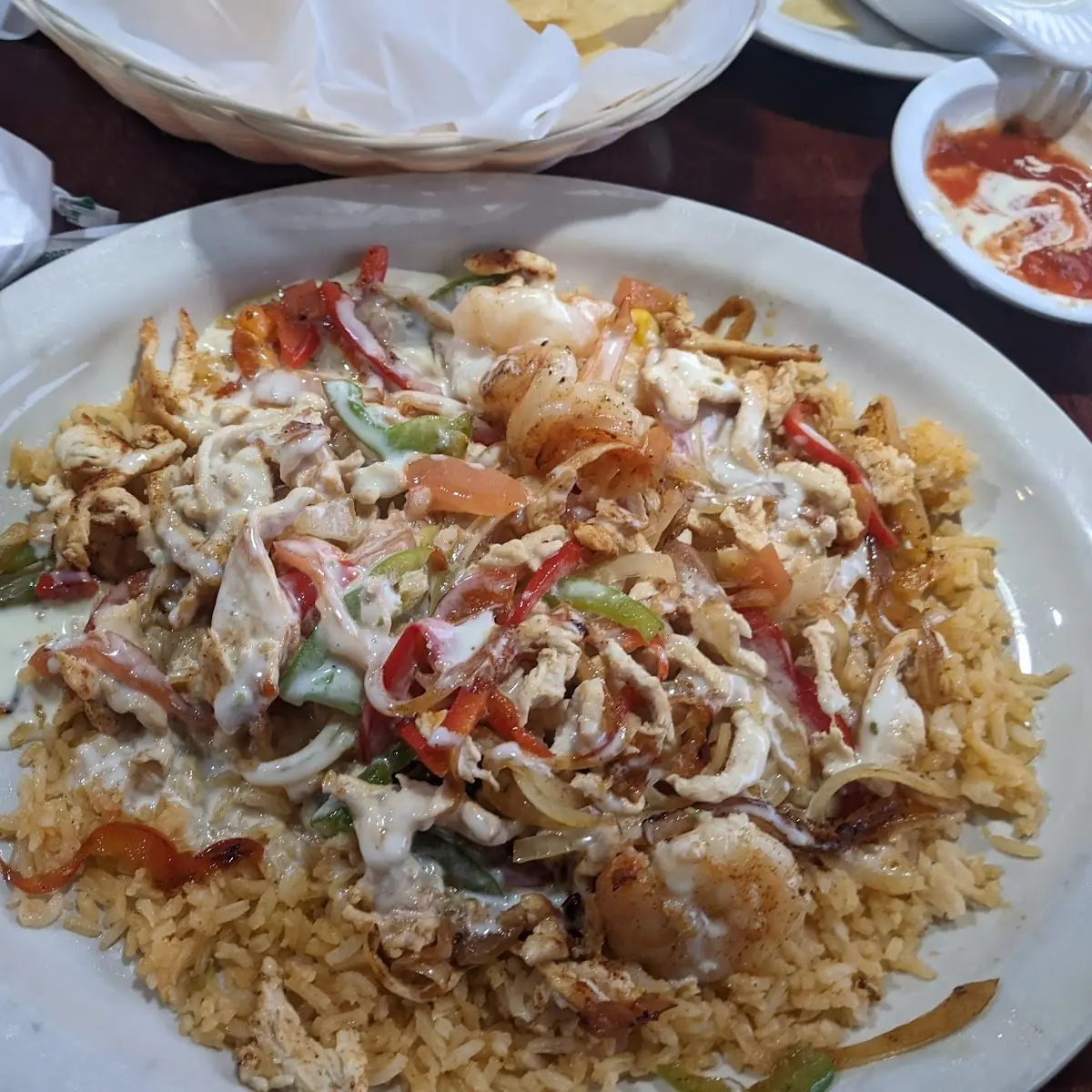 Shrimp and Chicken Ranchero