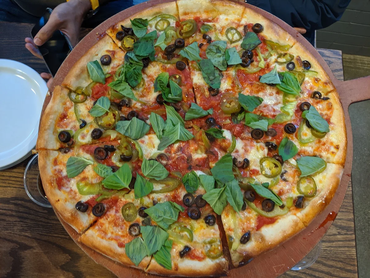 Pizza with Tomato Sauce and Custom Toppings
