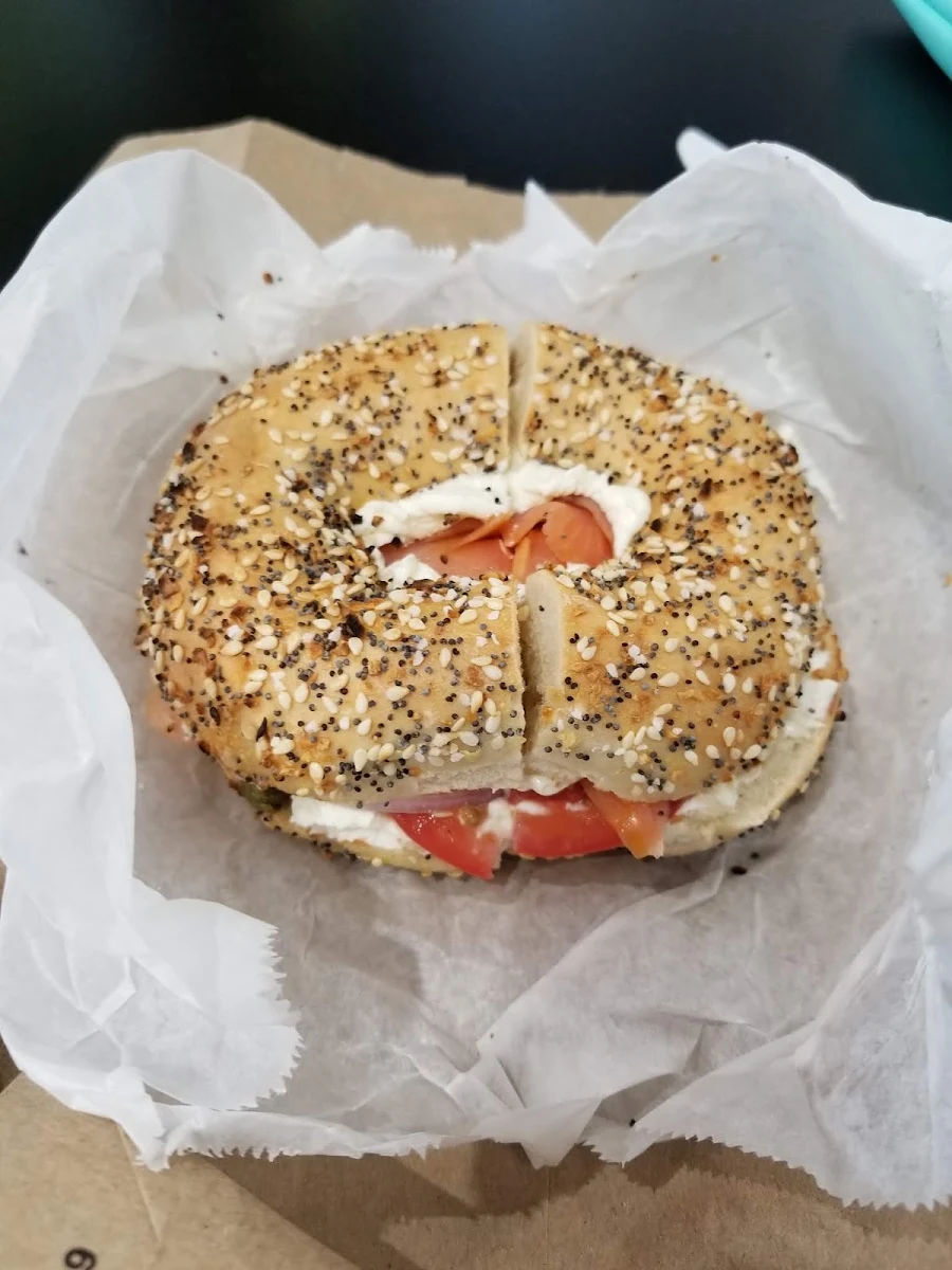 Chicken Salad on Whole Wheat Everything
