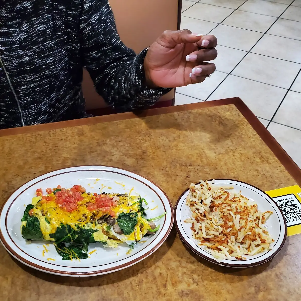 Spinach Omelette