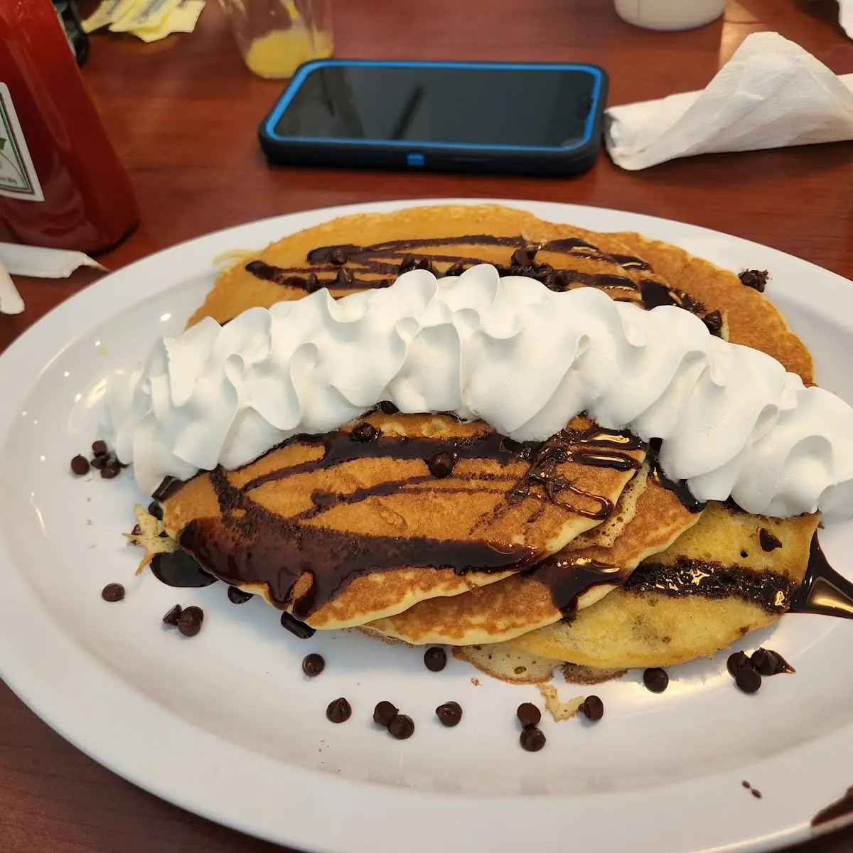 Chocolate Chip or Oreo Pancake