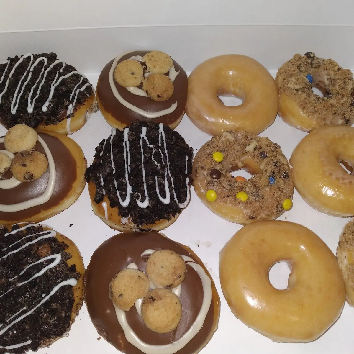 Chip Ahoy Donuts and Glazed Donuts