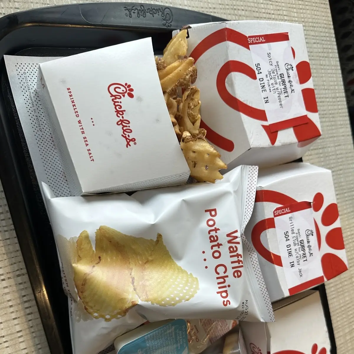 Chick-Fil-A Sauce Flavored Waffle Potato Chips