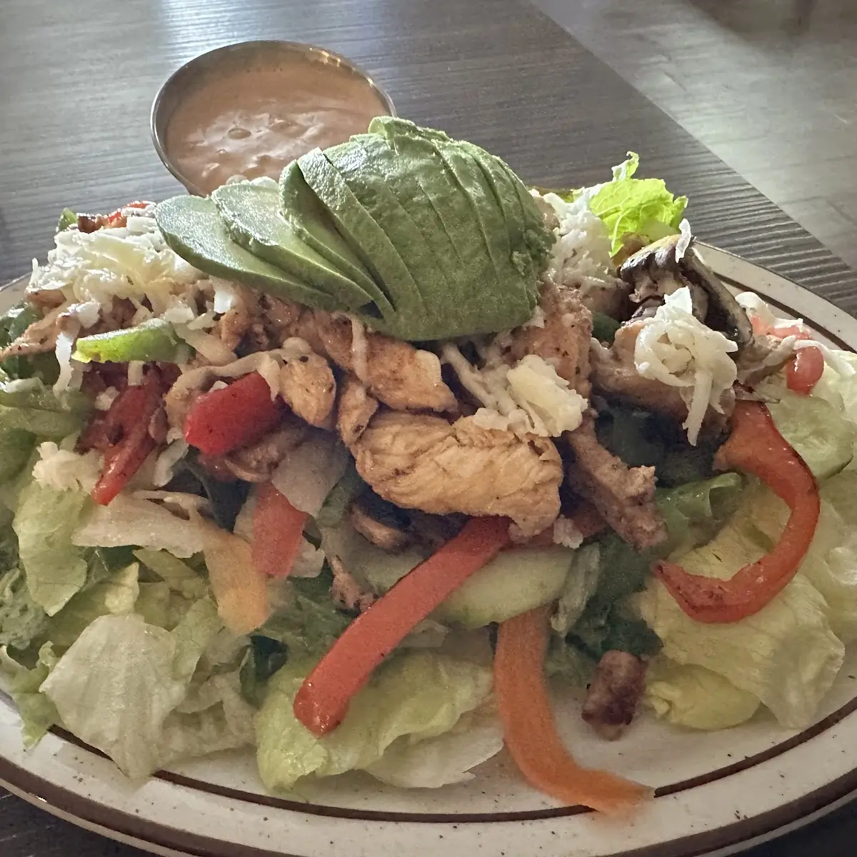 Fajita Grilled Chicken Salad